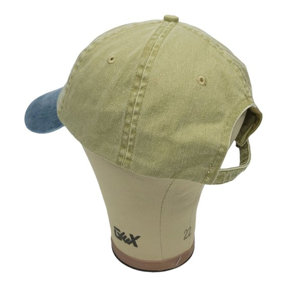 Anvil American Savings Bank Adjustable Cap Trucker Baseball Hat Blue Khaki - Picture 9 of 12